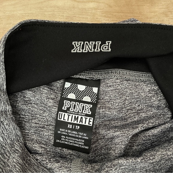 Victoria's Secret PINK Ultimate Highwaist Legging Gray Stripes Size XS - Picture 4 of 12